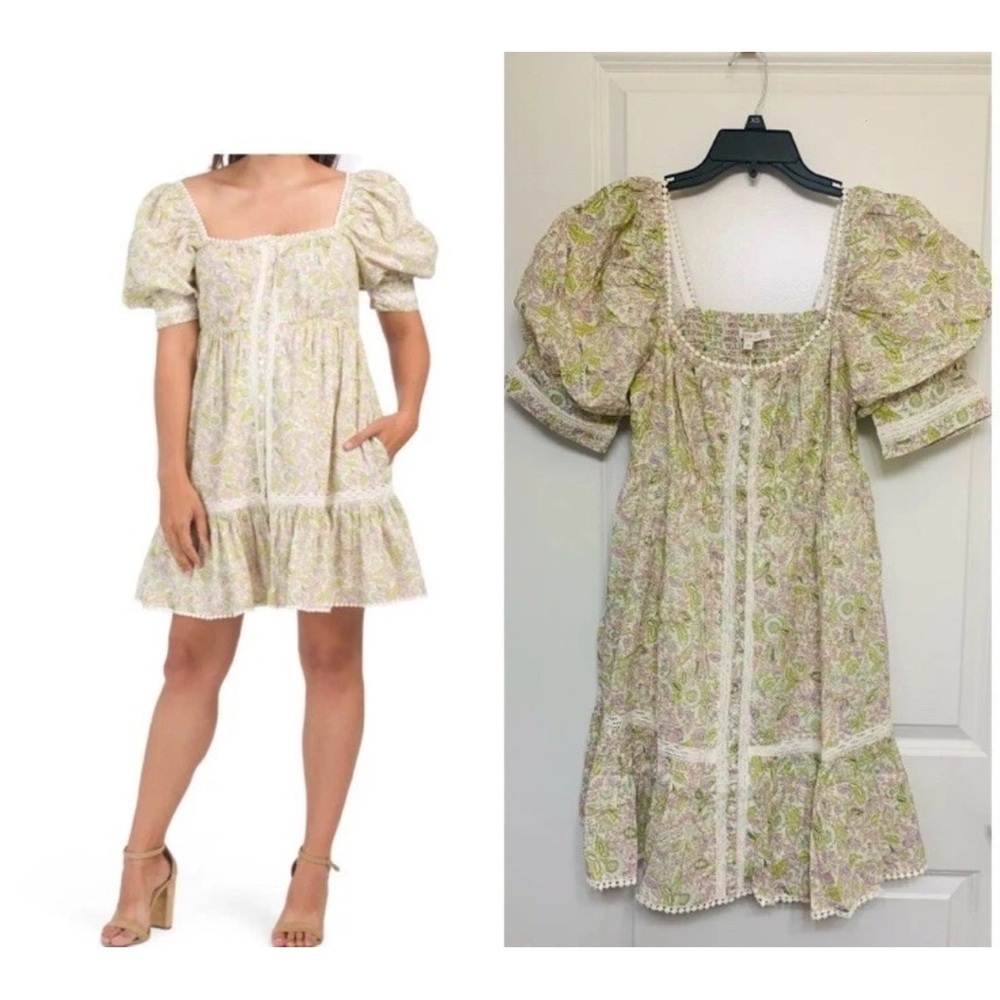 Love the Label Anthropologie floral mini dress size small